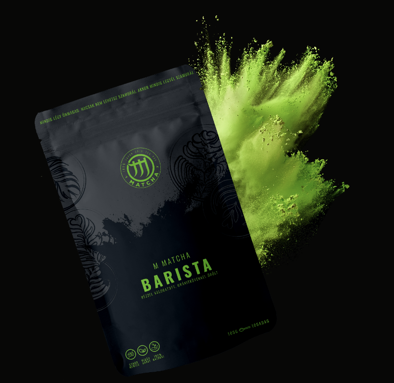 M Matcha Barista zacskó